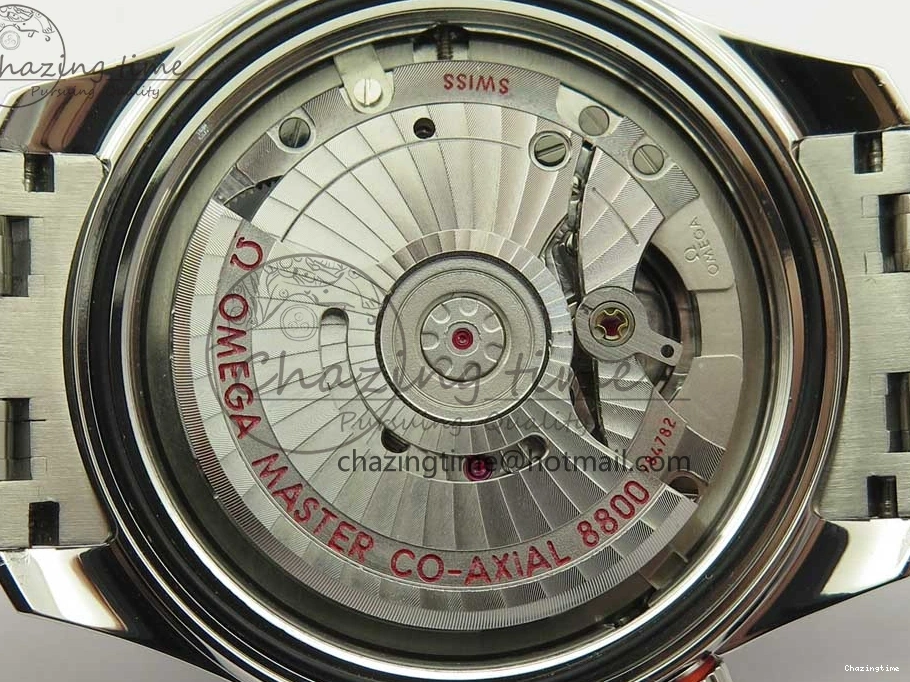 0424 ZeroBulk 2018 Seamaster Diver 300M OMF Best Edition Blue Ceramic Blue Dial on SS Bracelet A8800 (Black Balance Wheel) 7957